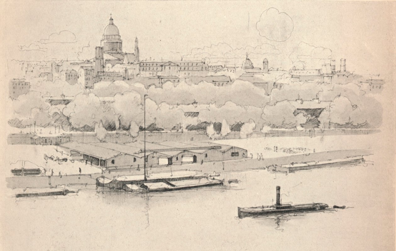 द क्वै सेंट बर्नार्ड, 1915 द्वारा यूजीन बियोट