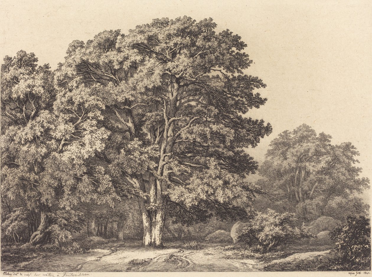 वन में प्रवेश, 1840। द्वारा यूजीन ब्लेरी