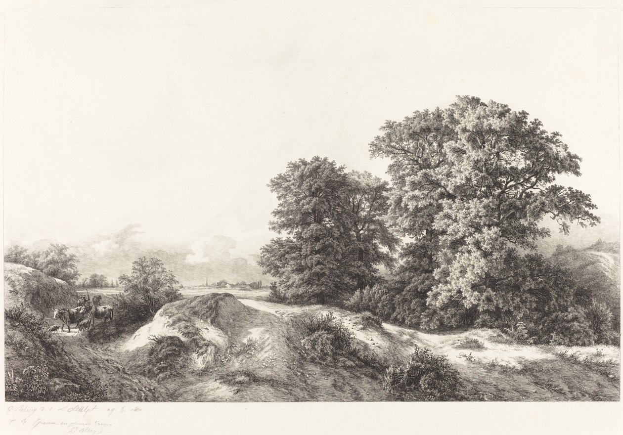 वॉक्स डी Cernay, 1840 में ओक्स। द्वारा यूजीन ब्लेरी