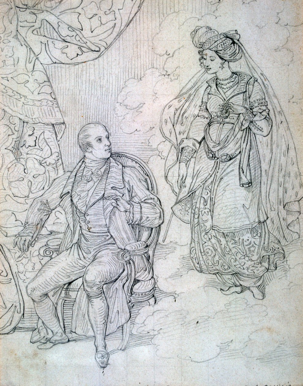 शीर्षकहीन, c1815-1865 द्वारा यूजीन डेवेरिया