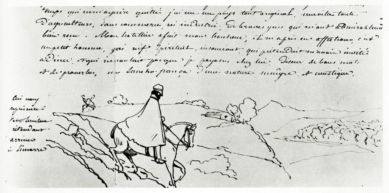 Viollet-le-Duc फ्रांस के माध्यम से अपनी यात्रा पर (कागज पर स्याही) द्वारा यूजीन इमैनुएल वायलेट ले डुको