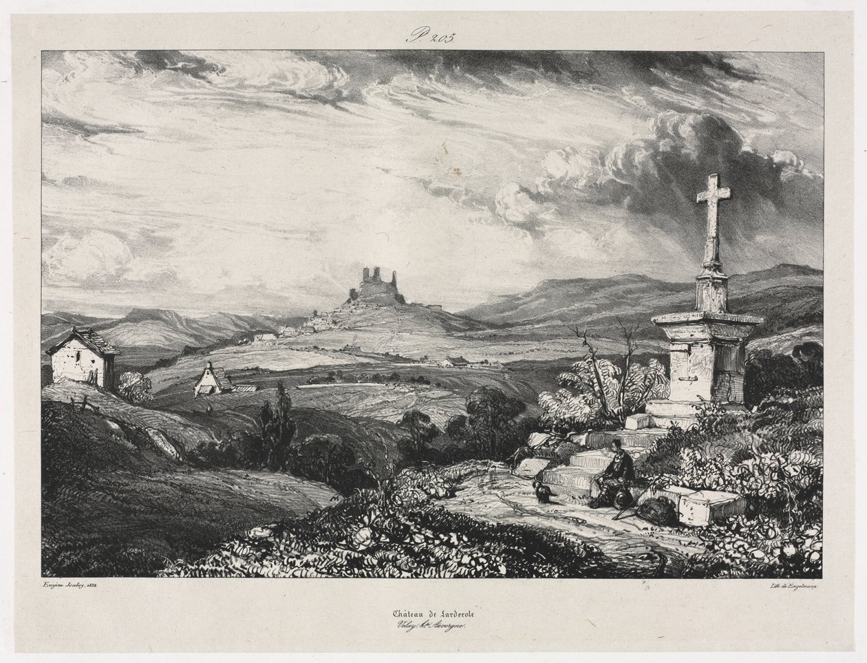 कैसल लार्डरोल, 1832। द्वारा यूजीन इसाबे