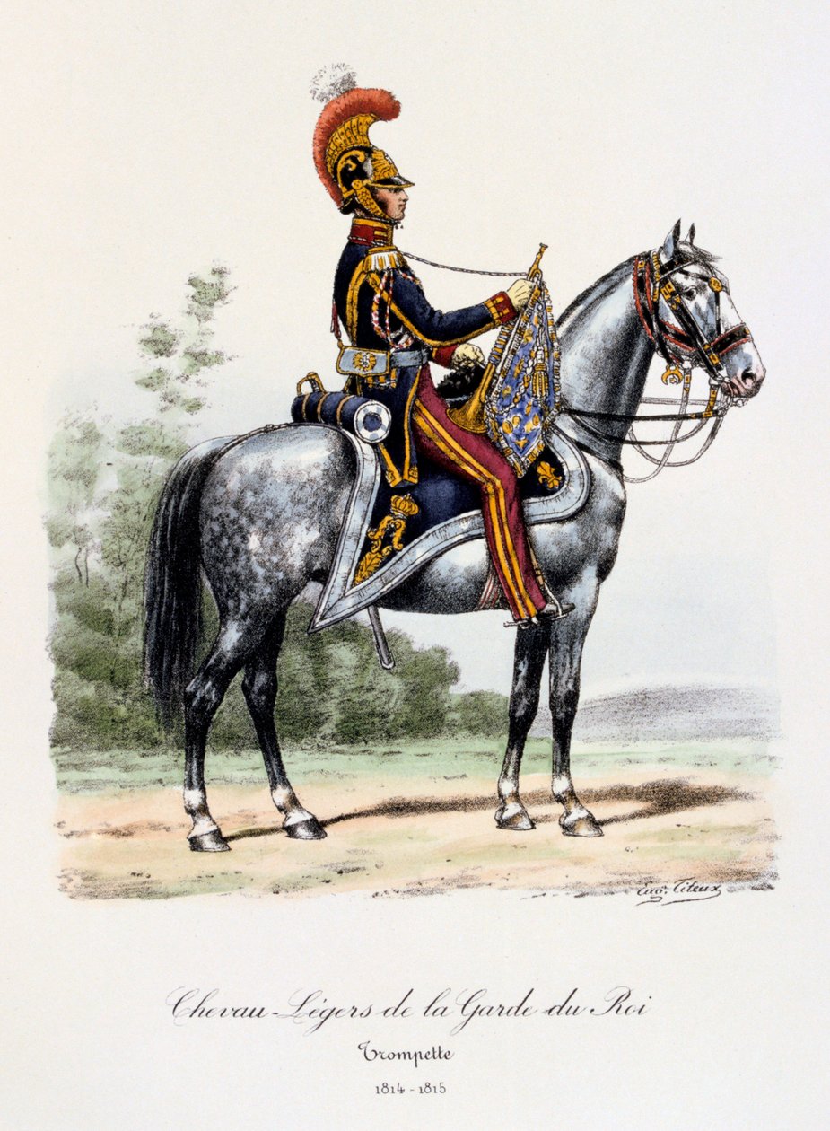 किंग गार्ड लाइट हॉर्स, ट्रम्पेटर, 1814-15 द्वारा यूजीन टिटेक्स