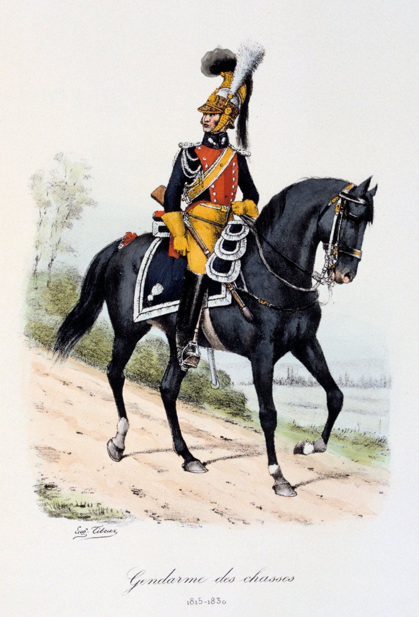 गेन्डर्मेस डेस चेज़ेस, 1815-30 द्वारा यूजीन टिटेक्स