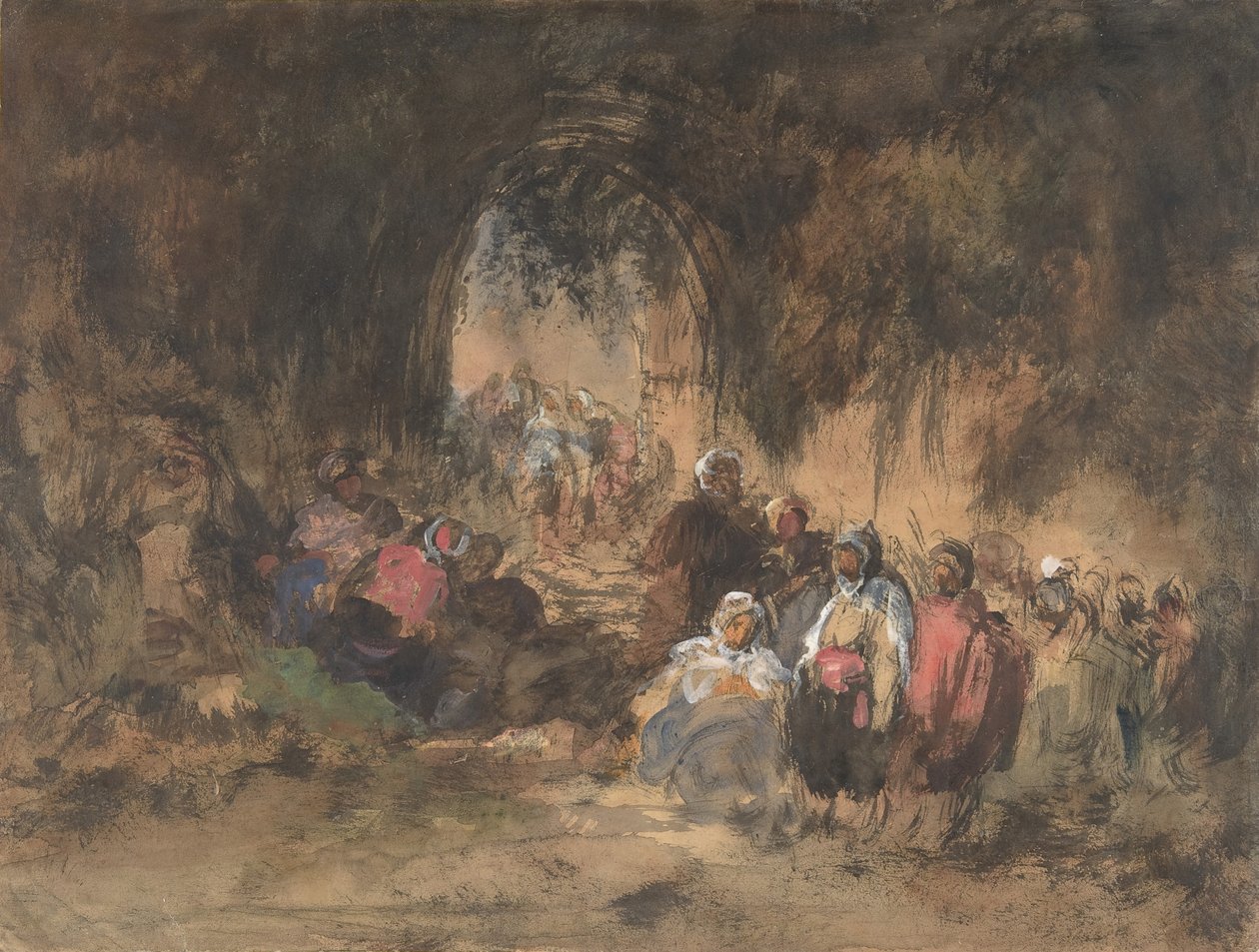 अरब रेस्टिंग, 1817-70। द्वारा यूजेनियो लुकास विलमिल