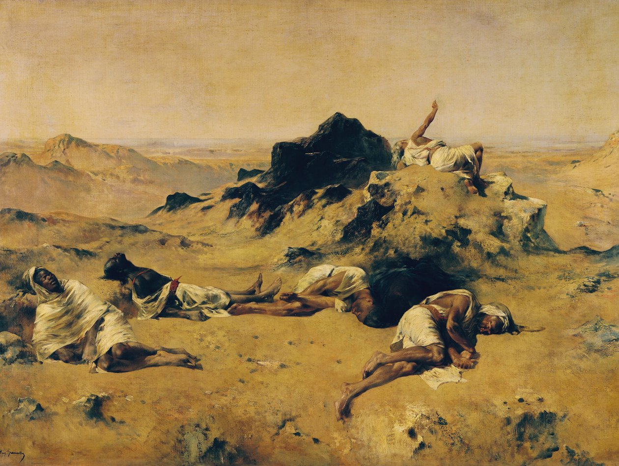 प्यास की भूमि, c.1869 द्वारा यूजीन फ्रॉमेंटिन