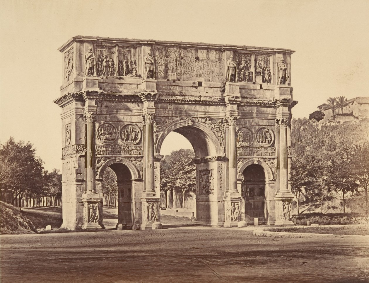 कॉन्सटैंटिन का आर्क, 1848-52। द्वारा यूजीन कांस्टेंट
