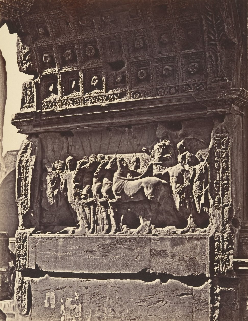 टाइटस के आर्क की बास-राहत, 1848-52। द्वारा यूजीन कांस्टेंट