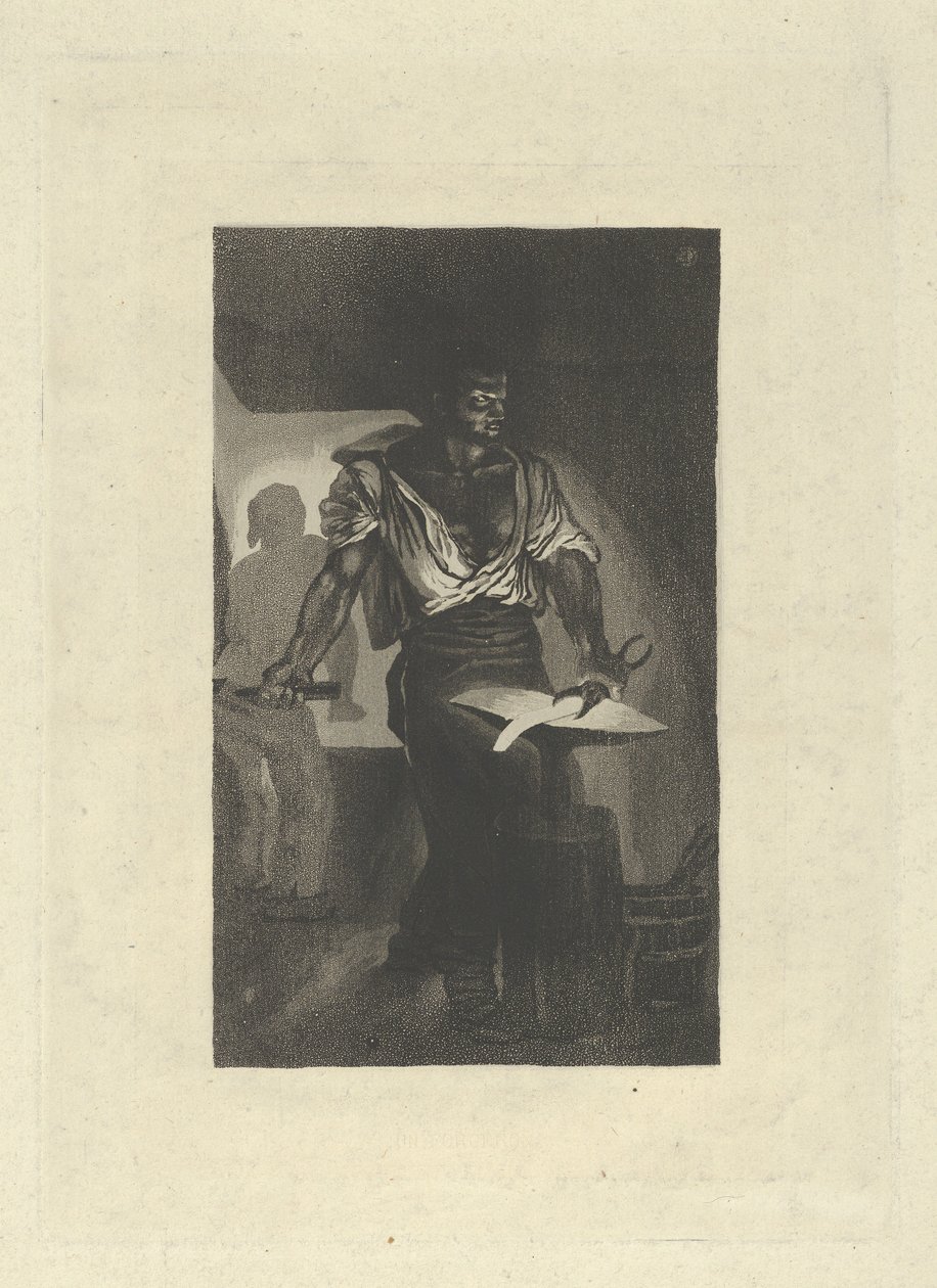 एक लोहार, 1833., 1833। द्वारा यूजीन डेलाक्रोइक्स