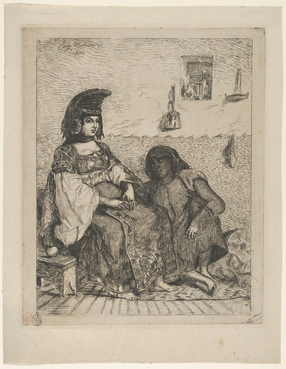 टैंजियर में एक यहूदी दुल्हन, 1833, 1833। द्वारा यूजीन डेलाक्रोइक्स