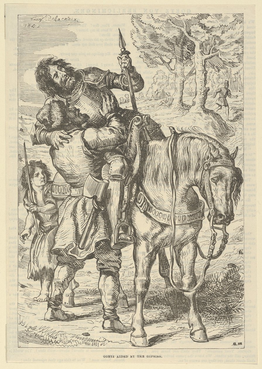 1845 के बाद, 1845 के बाद जिप्सियों द्वारा सहायता प्राप्त गोएट्ज़। द्वारा यूजीन डेलाक्रोइक्स