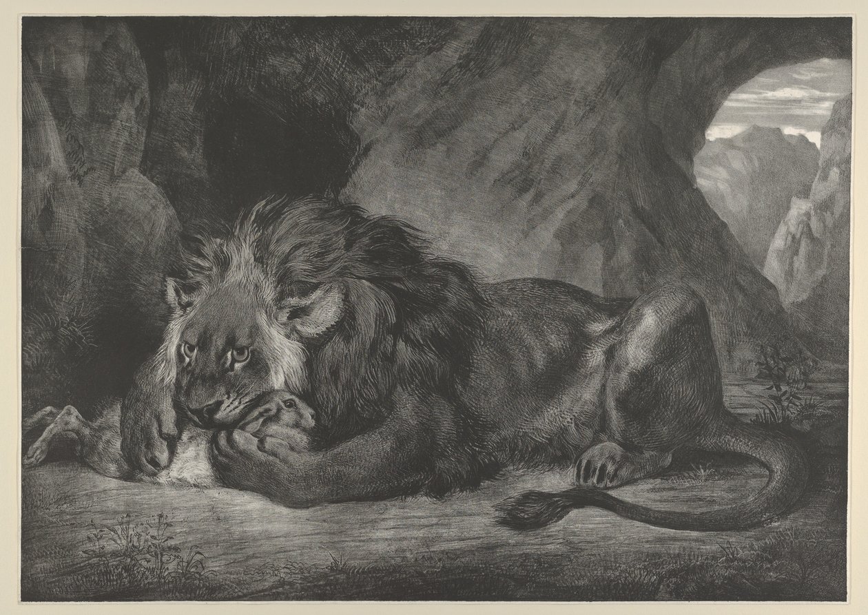 एटलस पर्वत का शेर, 1829-30।, 1829-30। द्वारा यूजीन डेलाक्रोइक्स