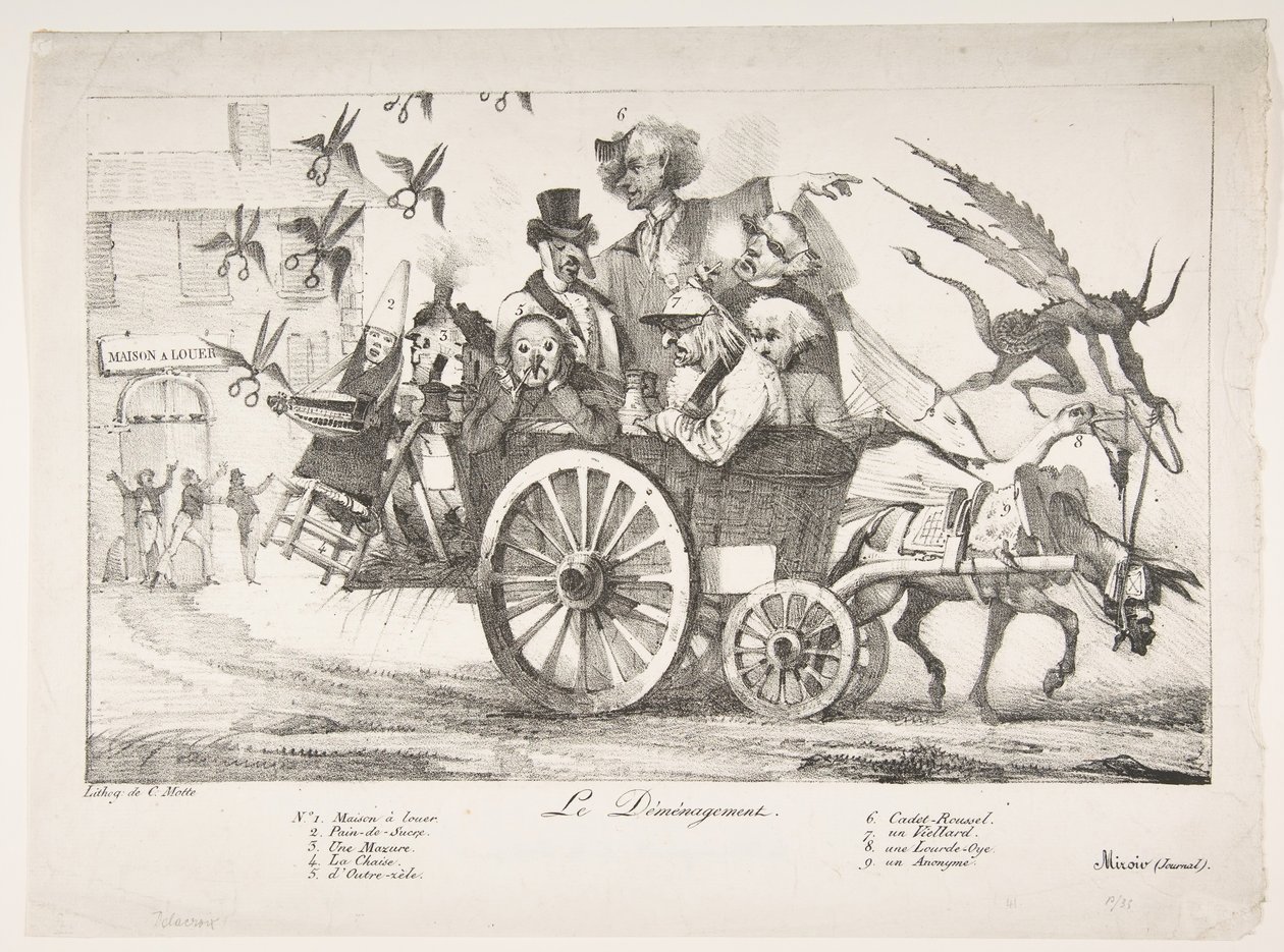 बोर्ड ऑफ सेंसर मूव आउट, 1822। द्वारा यूजीन डेलाक्रोइक्स