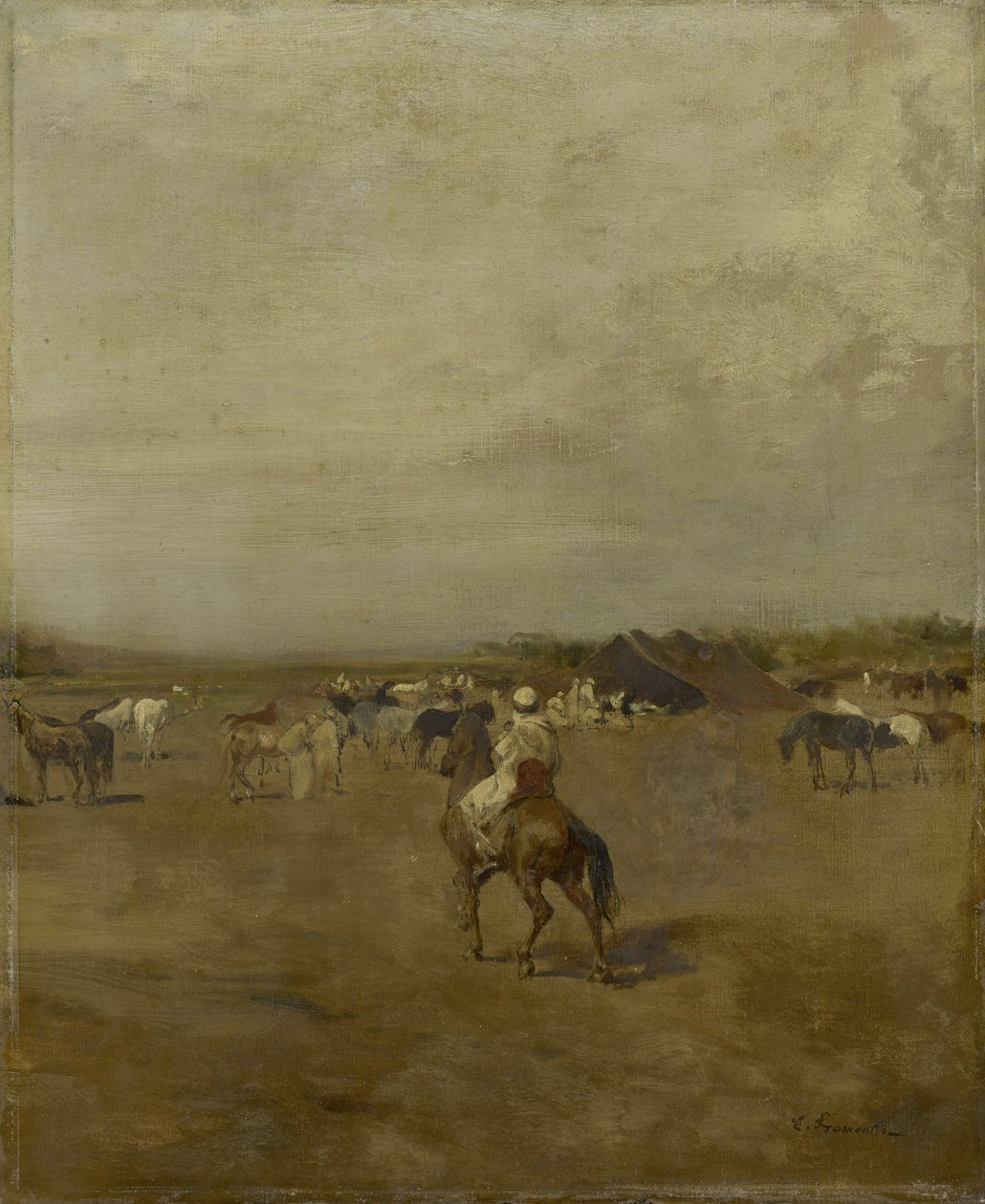 अरब एग्जीबिशन, c.1847 द्वारा यूजीन फ्रॉमेंटिन