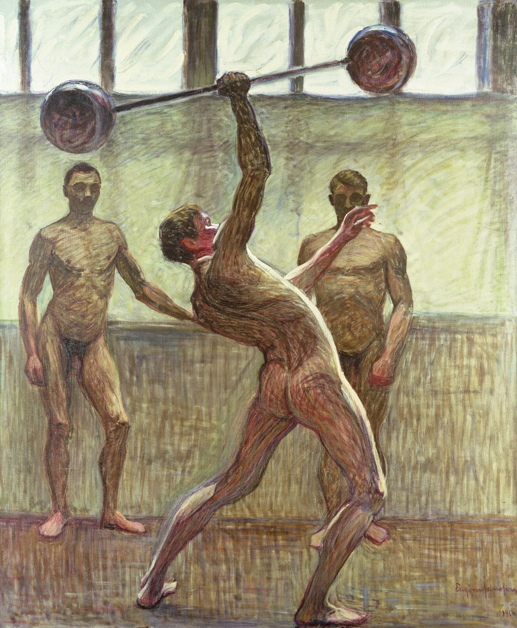 वेटिंग वेट्स विथ वन आर्म नंबर 2, 1914 द्वारा यूजीन जानसन