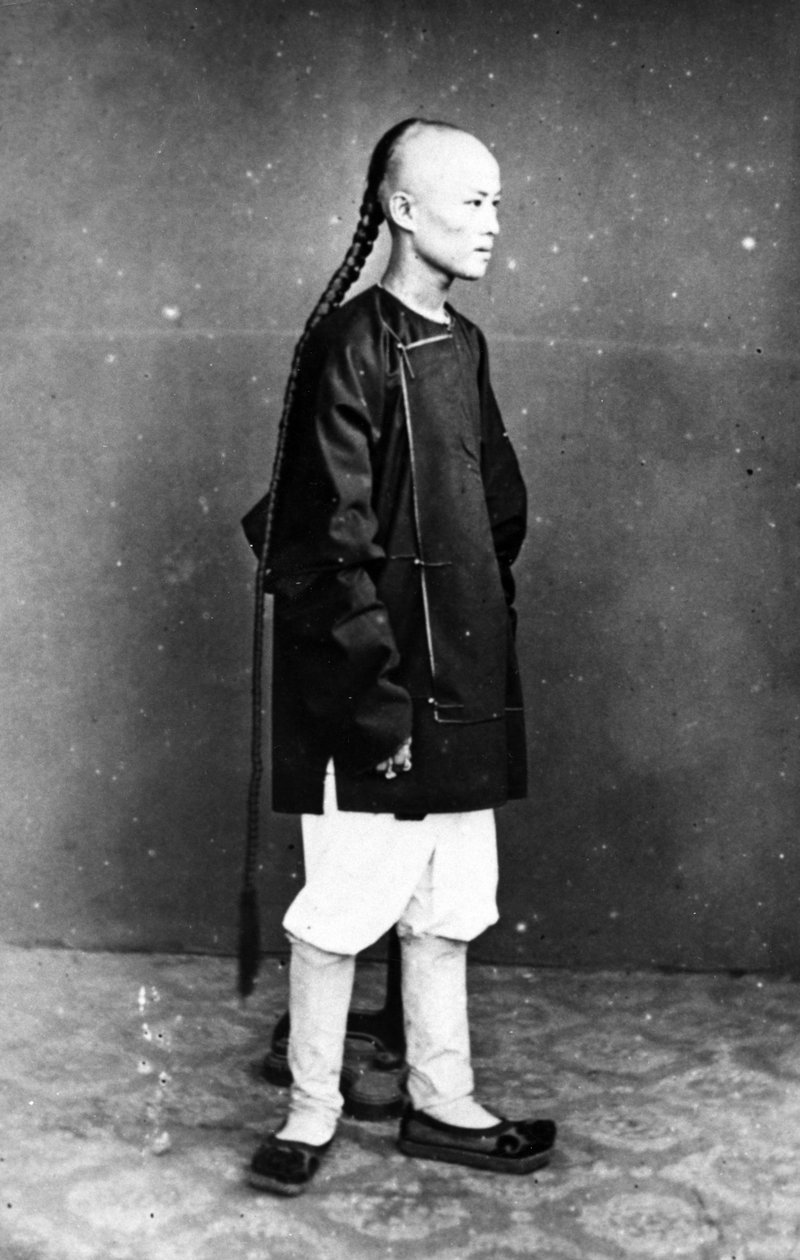 चीनी सेवक, c.1870s द्वारा यूरोपीय फोटोग्राफर