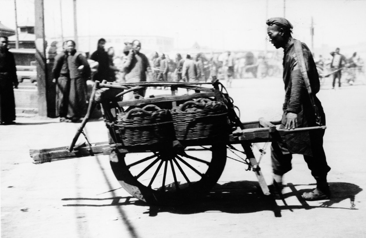 चीनी व्हीलब्रो, c.1870-90 द्वारा यूरोपीय फोटोग्राफर