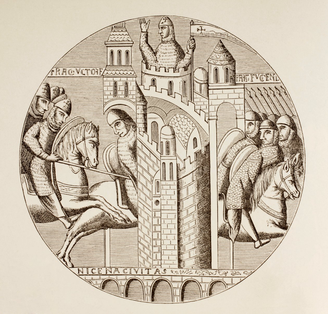 1097, c.1880 में अपराधियों द्वारा Nicaea, तुर्की का लेना द्वारा यूरोपीय स्कूल