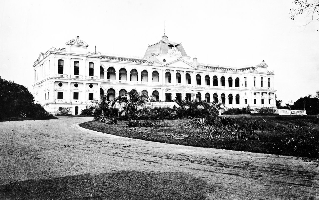 गवर्नमेंट हाउस, साइगॉन, c.1870s द्वारा यूरोपीय फोटोग्राफर