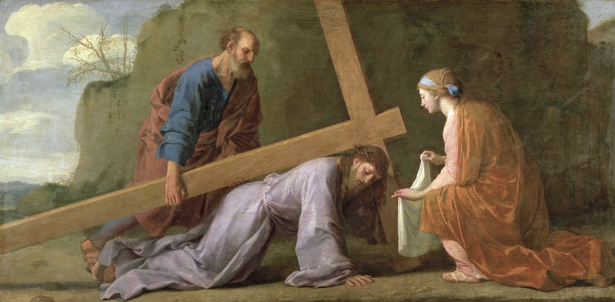 क्राइस ले जाने वाले क्राइस्ट, c.1651 द्वारा Eustache Le Sueur