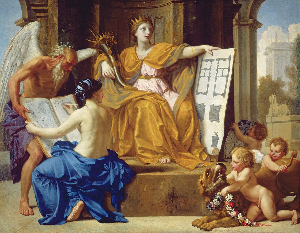 ए Allegory of Magnificence, c.1654 द्वारा Eustache Le Sueur