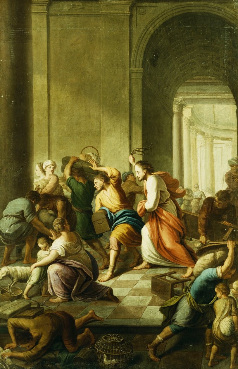 मंदिर से पैसे लेकर चलने वाले मसीह द्वारा Eustache Le Sueur