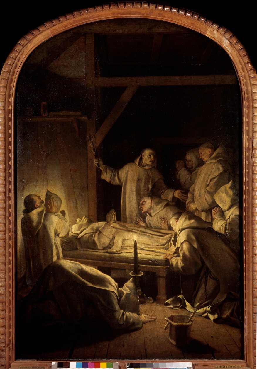 सेंट ब्रूनो का जीवन: 6/10/1101 को सेंट ब्रूनो की मृत्यु द्वारा Eustache Le Sueur
