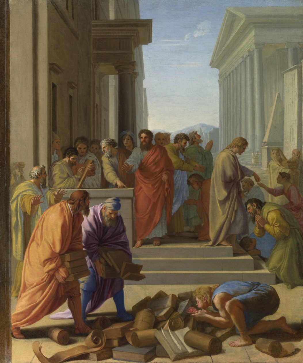1649 में इफिसुस में प्रवचन करते हुए संत पॉल द्वारा Eustache Le Sueur