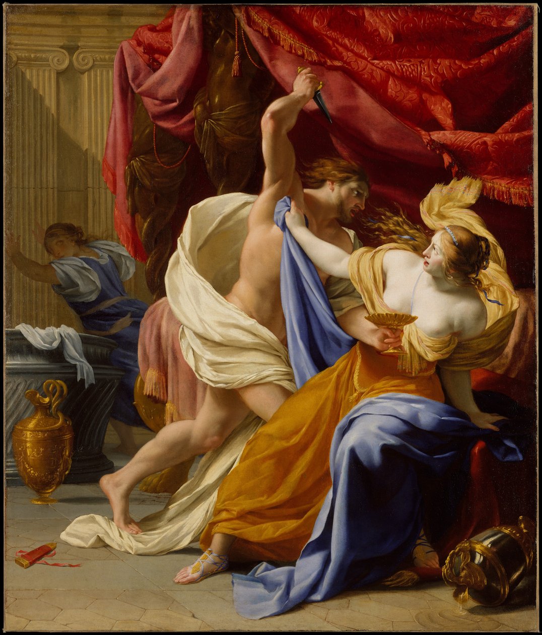 इमली का बलात्कार, c.1640 (कैनवास पर तेल) द्वारा Eustache Le Sueur