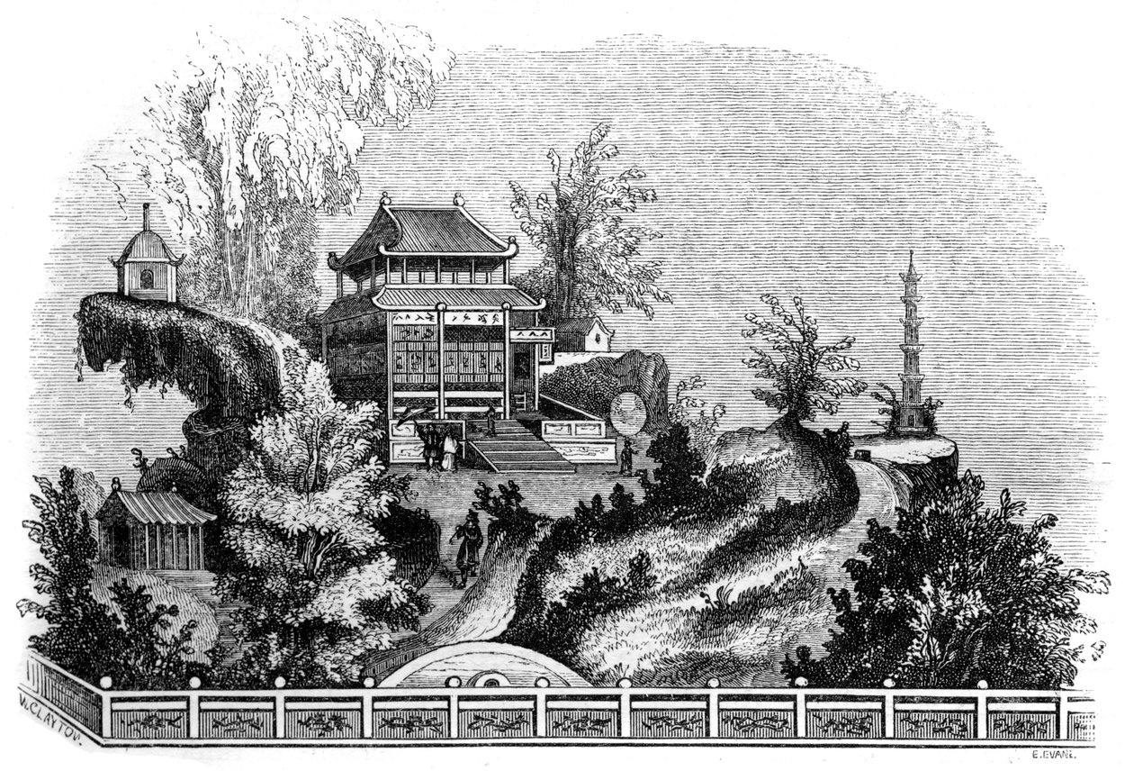 चीनी ग्रीष्मकालीन विला, 1847 द्वारा इवांस