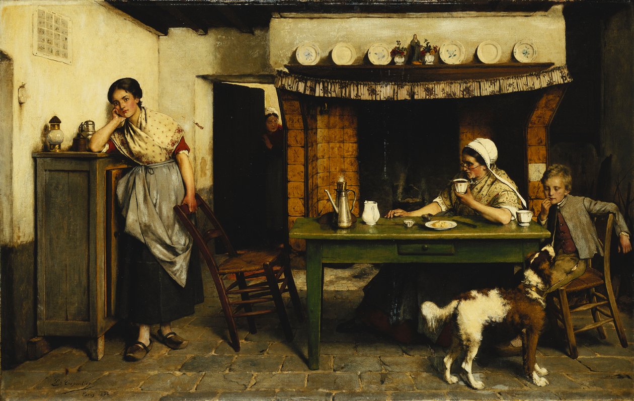 लव का व्याकुलता, 1880 द्वारा Evariste Carpentier