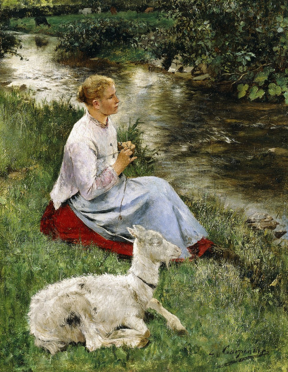 युवा चरवाहा, द्वारा Evariste Carpentier