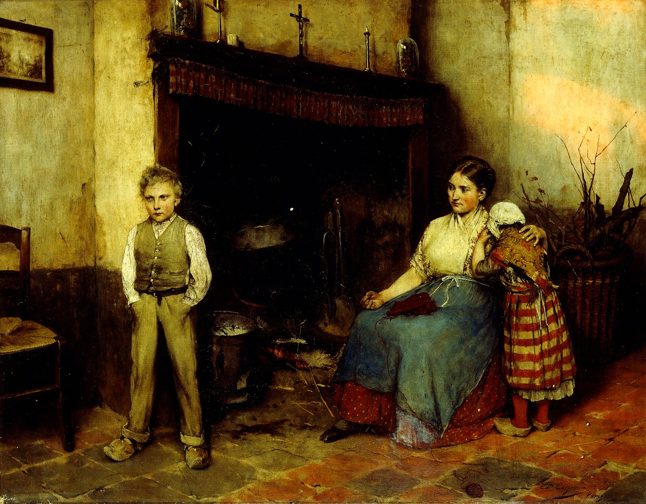ट्रबल ब्रूइंग, 1883 द्वारा Evariste Carpentier