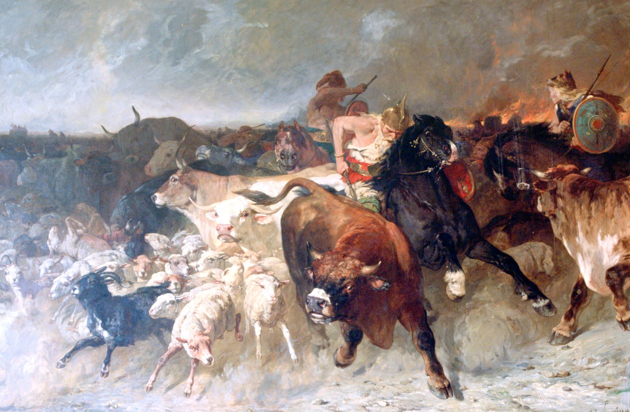 लूट, 1867 द्वारा Evariste Vital Luminais
