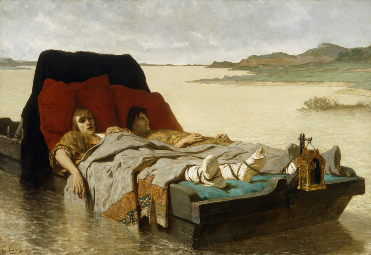 क्लोविस II के बेटे, 1880 द्वारा Evariste Vital Luminais