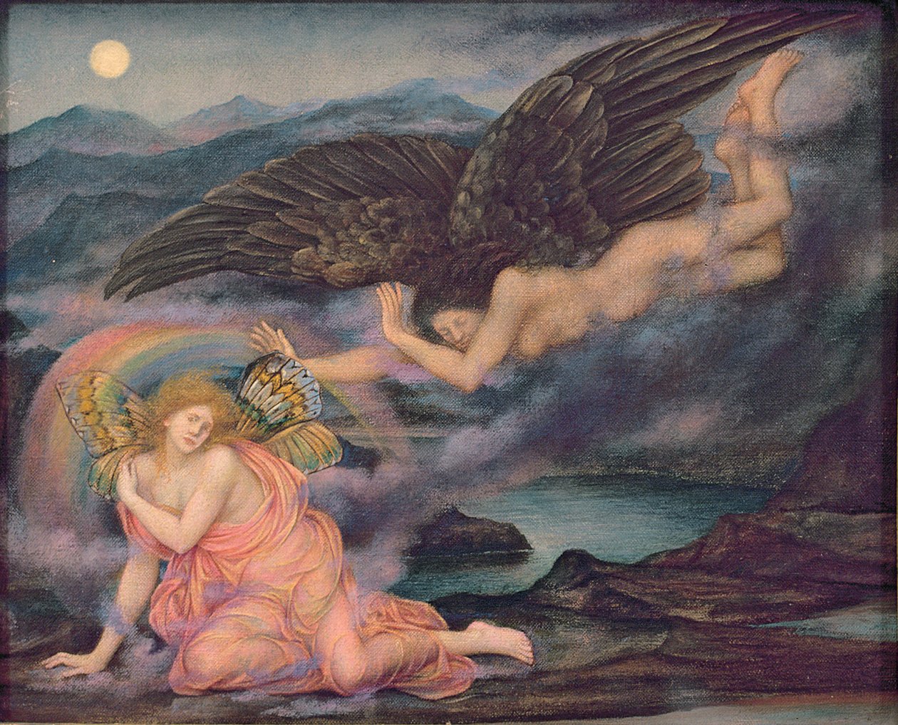 एक तितली की मृत्यु, c.1905-10 द्वारा एवलिन डी मॉर्गन