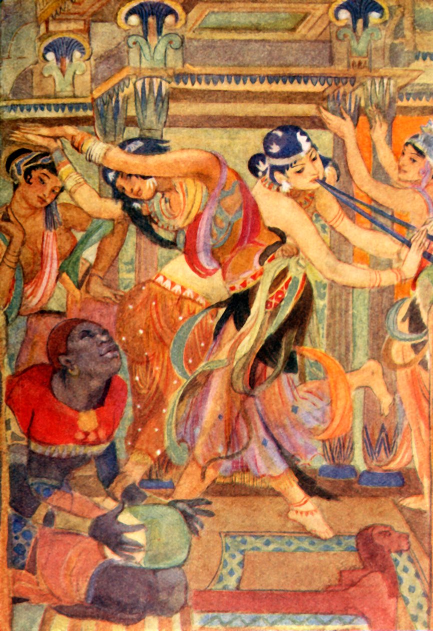 डांसिंग-गर्ल्स के रूप में देवी, 1915। द्वारा एवलिन पॉल