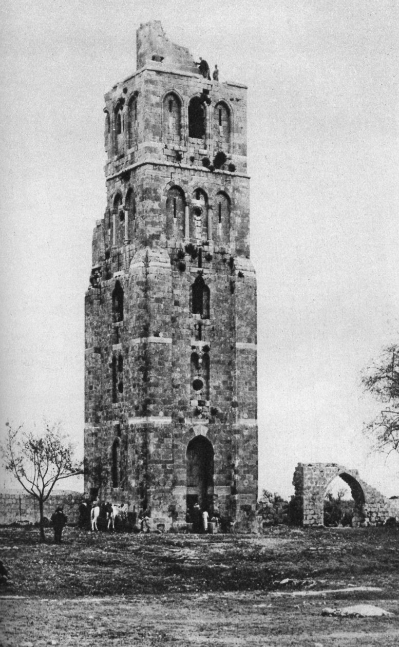 टॉवर ऑफ़ द फोर्टी शहीद, रामला, फिलिस्तीन, c1930s द्वारा ईवोलिंग गैलोवे