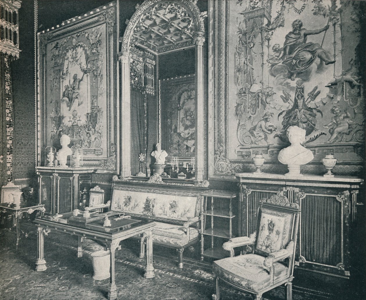विंडसर कैसल में टेपेस्ट्री रूम, c1899, 1901 द्वारा आइरे और स्पोटिसवोड