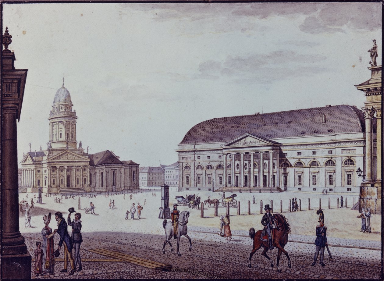 Gerndarmenmarkt (कागज पर कलम और स्याही और शौचालय) द्वारा एफए कैलाउ