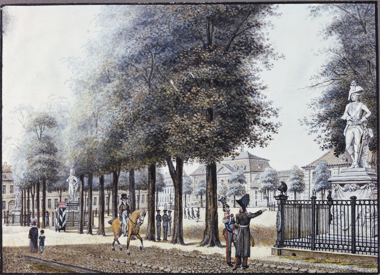 Wilhemsplatz, बर्लिन (कागज पर wc) द्वारा एफए कैलाउ