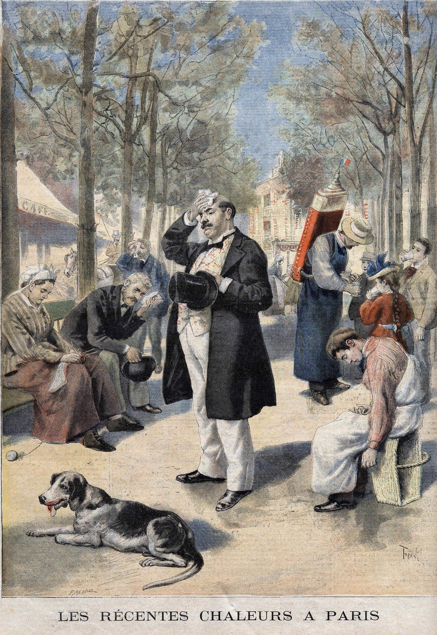 पेरिस में हाल ही में गर्मी - ले पेटिट जर्नल डु 22/09/1895 . में द्वारा FL और टोफनी ओस्वाल्डो मेउले