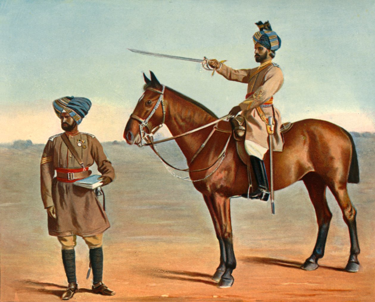 सेंट्रल इंडिया हॉर्स, 1901। द्वारा एफ। ब्रेमर