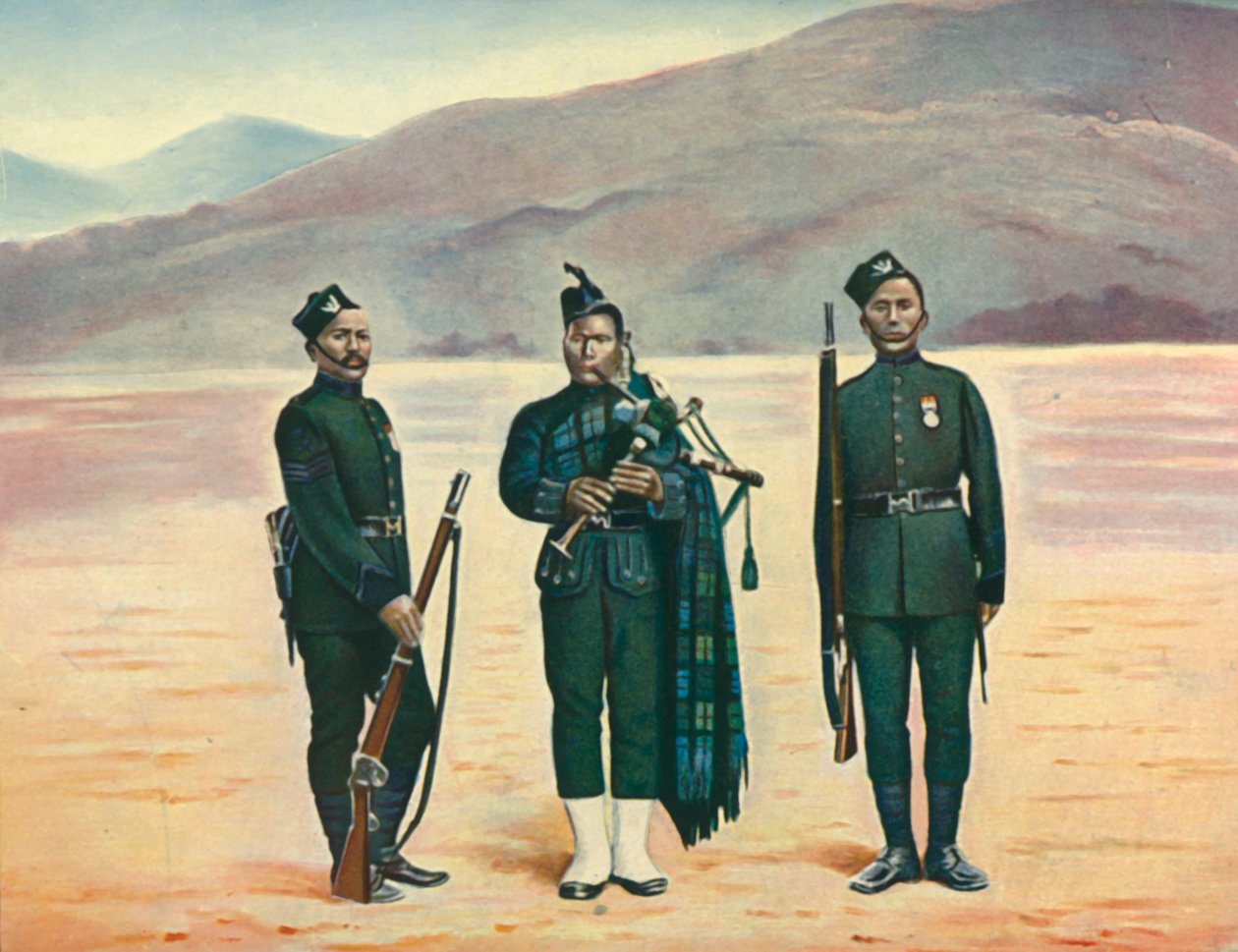 द फिफ्थ गोरखा, 1901। द्वारा एफ ब्रेमनेर