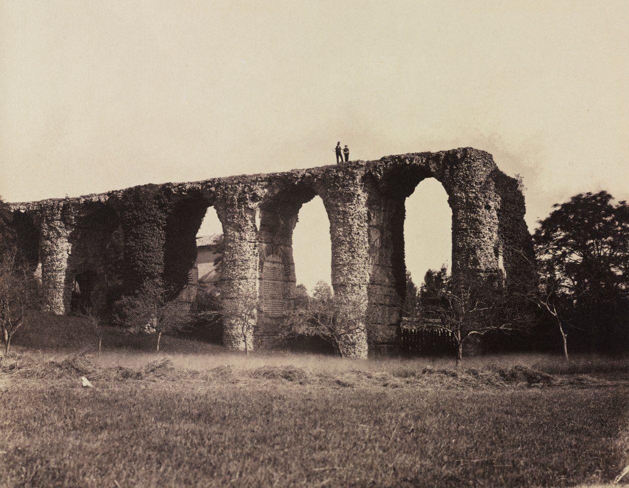 रोमन एक्वाडक्ट, ब्यूनांट, फ्रांस, सी। 1857. द्वारा एफ. चाबरोली