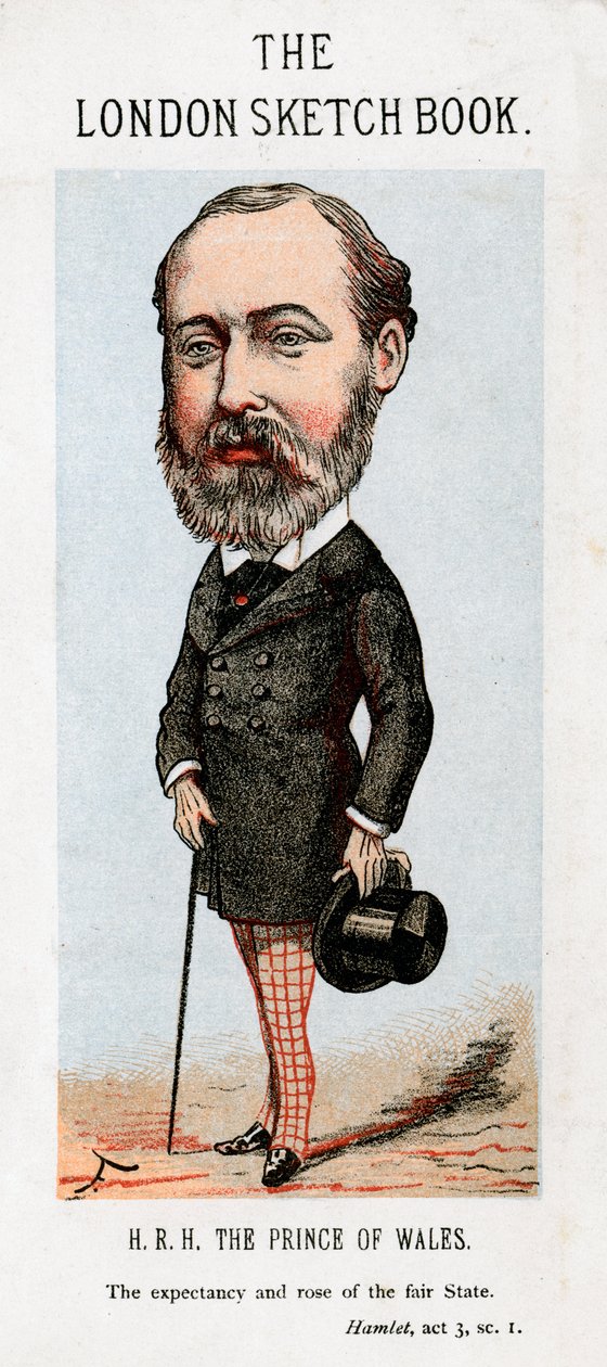 अल्बर्ट एडवर्ड, प्रिंस ऑफ वेल्स, 1874। द्वारा Faustin
