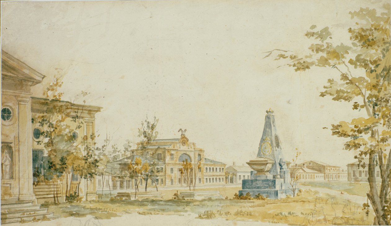 द स्क्वायर इन खेरसॉन, 1797 द्वारा फेडर याकोवलेविच अलेक्सेव