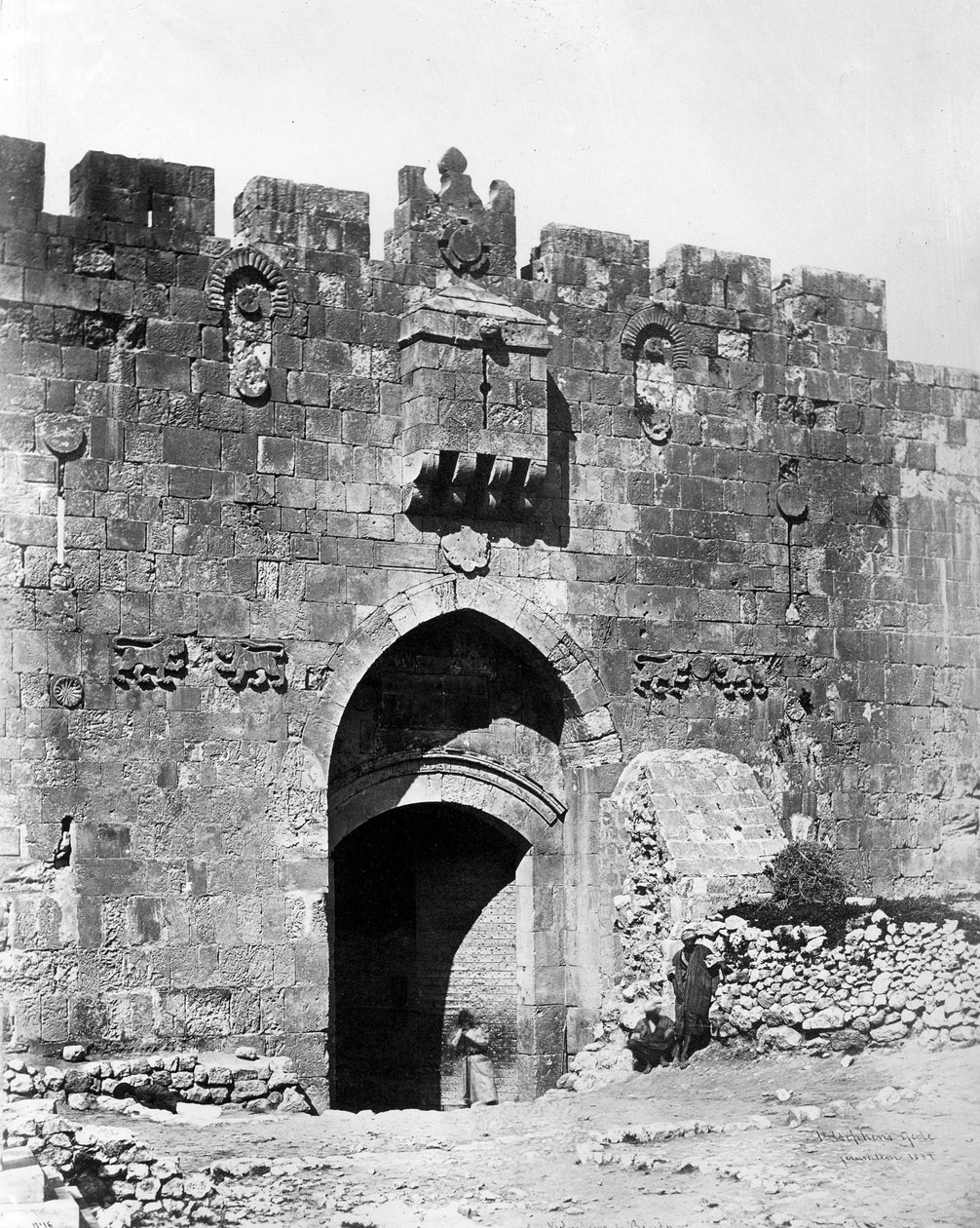 लायंस गेट, यरूशलेम, 1857 द्वारा फेलिस बीटो