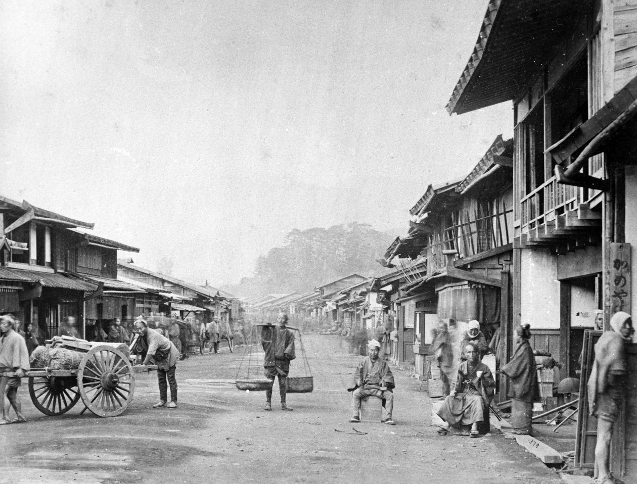 ओडवारा शहर, c.1860s द्वारा फेलिस बीटो