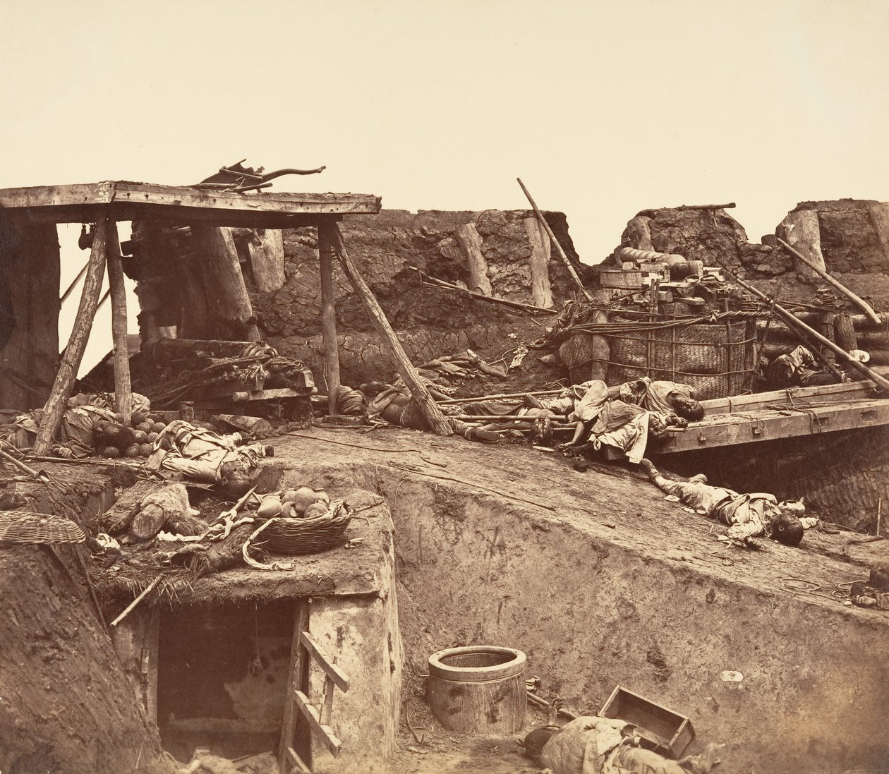 [ताकू किलों पर कब्जा करने के बाद], 1860। द्वारा फेलिस बीटो